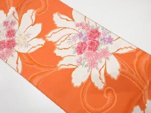 花唐草模様織り出し　袋帯